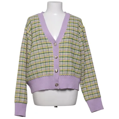 Cardigan (Lilla, Gul, Grøn, Hvid) fra Pieces Akryl, Genanvendt polyester