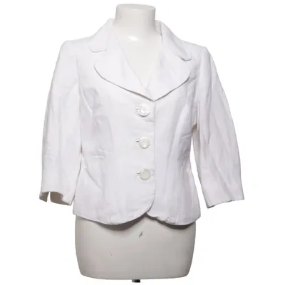 Blazer (Blanc) de J.Taylor Acétate, Lin, Viscose