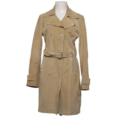 Läderkappa (Beige) från Naf Naf Skinn