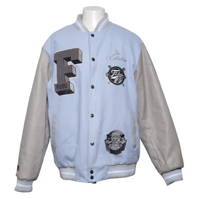 Collegejacka (Blå, Grå, Beige) från Fubu Polyester, Ull