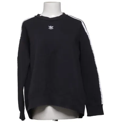 Collegetröja (Svart, Vit) från Adidas Originals Bomull, Återvunnen polyester