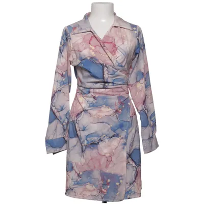 Wrap dress (Blue, Pink, Multicolored) from Malabay Elastane, Polyester