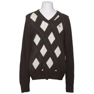 Pullover (Brown, White) from East West Cotton, Wool
