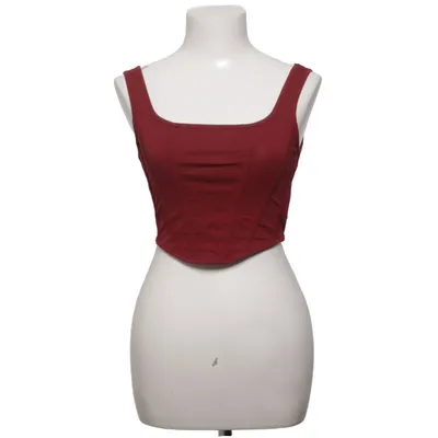 Crop top (Rouge) de Shein Coton, Élasthane