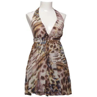 Neckholderkleid (Braun, Mehrfarbig) von Pernilla Wahlgren Baumwolle, Polyester, Seide