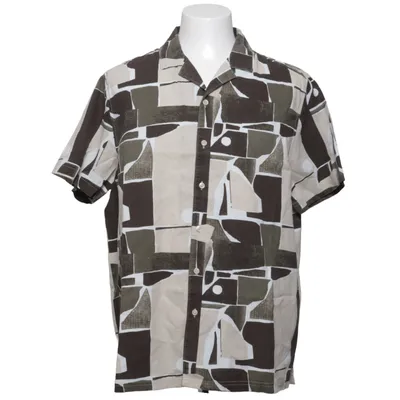 Chemise à manches courtes (Beige, Marron, Blanc) de Dressmann Lin, Lyocell, Viscose