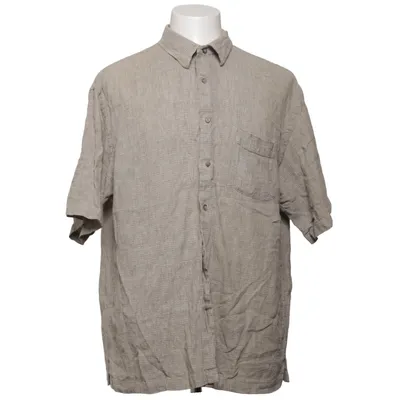 Short sleeve shirt (Beige) from Fieldmaster Cotton, Linen