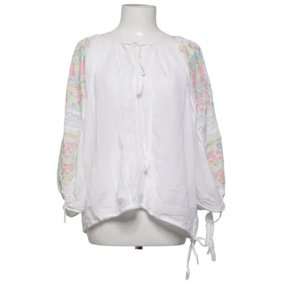 Blus (Vit, Flerfärgad) från Miss June Bomull