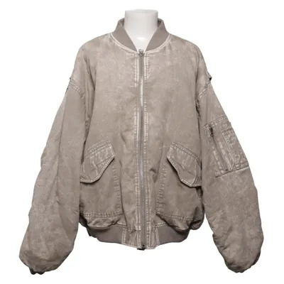 Bomberjack (Beige) van Topshop Katoen, Elastaan, Polyester