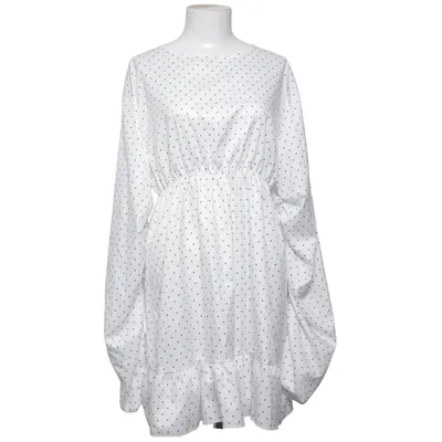Jurk (Wit, Zwart) van Boohoo Elastaan, Polyester