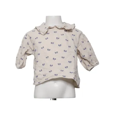 Bluse (Beige, Blå) fra Arket Bomuld