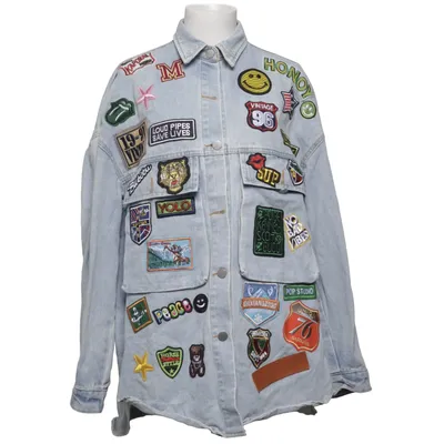 Denimjakke (Blå, Flerfarvet) fra Saysky Copenhagen Bomuld, Polyester
