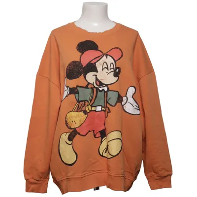 Collegetröja (Orange, Flerfärgad) från Disney Mickey Mouse Bomull, Polyester