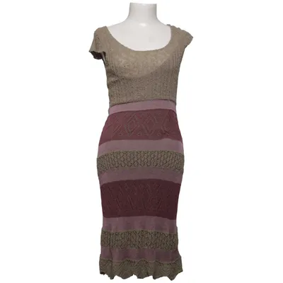 Dress (Green, Pink, Multicolored) from Apanage Acrylic, Linen, Polyamide, Viscose