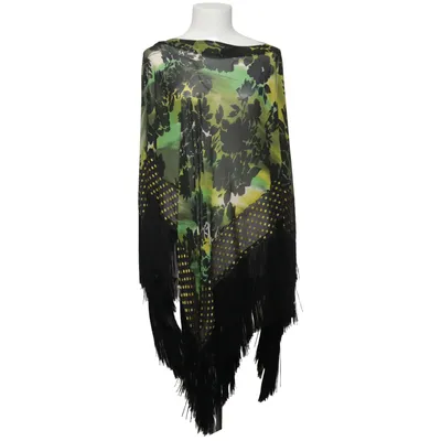 Poncho (Svart, Grön, Gul) från Escada Silke, Viskos