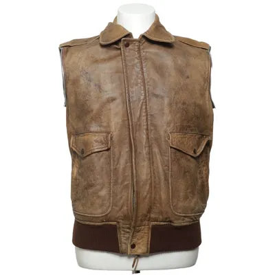 Läderväst (Beige) från Old Town Leather Skinn