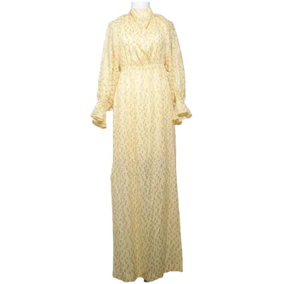 Maxikleid (Gelb, Silber) von Baum Und Pferdgarten Baumwolle, Metallfaser, Seide, Viskose