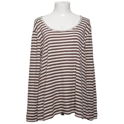 Langarmshirt (Braun, Weiß) von By Basics Bio-Baumwolle