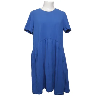 Jurk (Blauw) van Cross Jeans Katoen, Elastaan