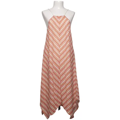 Jurk (Oranje, Wit) van Zara Trafaluc Elastaan, Polyester