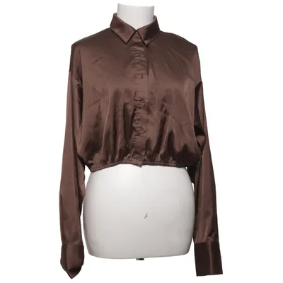 Blouse (Brown) from Bianca x Nelly Elastane, Polyester