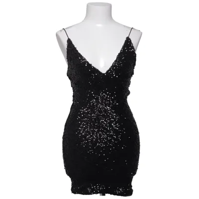 Cocktail dress (Black, Silver) from Rebecca Stella Polyester