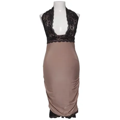 Halternek jurk (Bruin, Zwart) van Honor Gold Elastaan, Polyester