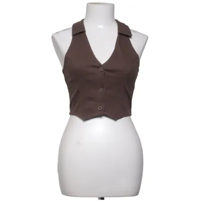 Denim vest (Brown) from Divided by H&M Cotton, Elastane