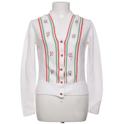 Cardigan (Wit, Meerkleurig)