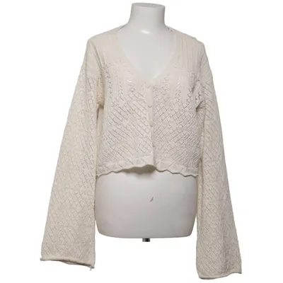 Cardigan (Wit) van Zara Katoen, Polyester, Viscose