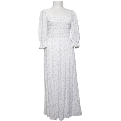 Maxi jurk (Wit, Meerkleurig) van H&M Katoen, Viscose