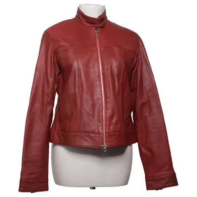 Leather jacket (Red) from Danwear Leather, Viscose