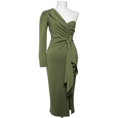 Klänning (Grön) från ASOS Design Elastan, Polyester