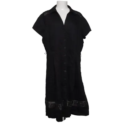 Robe chemise (Noir) de Betty Jackson Black Coton, Élasthane, Polyester