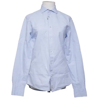 Shirt (Blauw) van Bruun & Stengade Katoen, Linnen