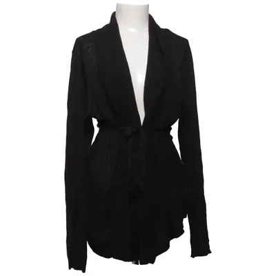 Wrap cardigan (Black) from Premoda Linen