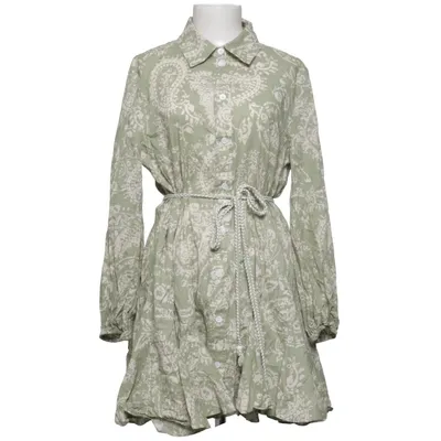 Blusenkleid (Grün) von Zara Baumwolle