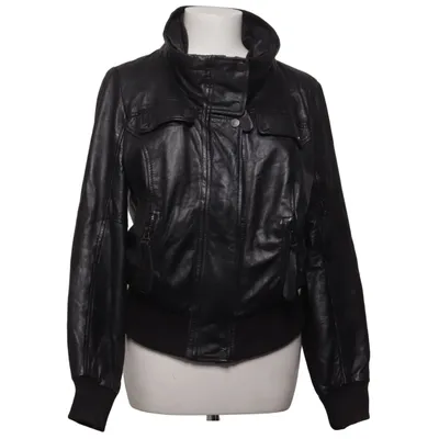 Läderjacka (Svart) från Zara Basic Skinn