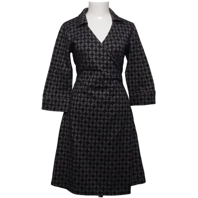 Slå-om-kjole (Sort, Hvid) fra Flash Woman City Bomuld, Elastan, Polyester