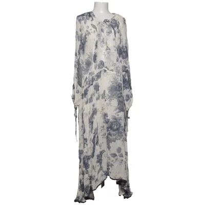 Maxi dress (White, Blue) from Sabyasachi Calcutta x H&M Viscose