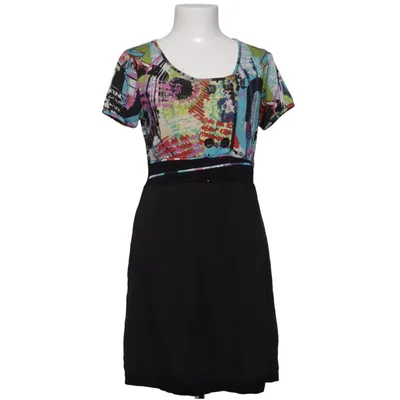 Jurk (Zwart, Meerkleurig) van Wearhouse Elastaan, Polyester