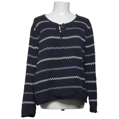 Pull-over (Bleu, Blanc) de Skill Acrylique, Coton