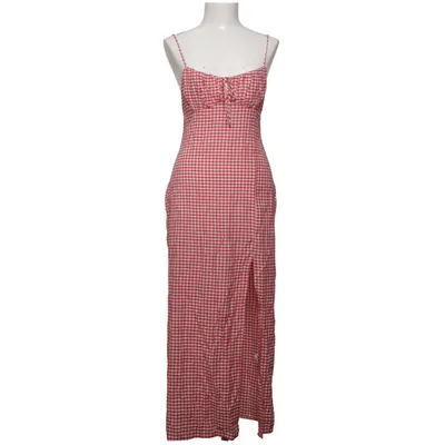 Robe longue (Rouge, Blanc) de Zara Coton, Élasthane, Polyester