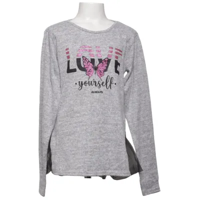 Langærmet t-shirt (Grå, Pink, Sort) fra Mana Elastan, Polyester