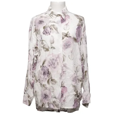 Blouse (White, Purple, Green) from Veronica Virta Viscose