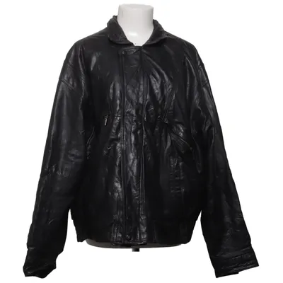 Leren jack (Zwart) van Petroff Acetaat, Leer, Nylon, Polyester
