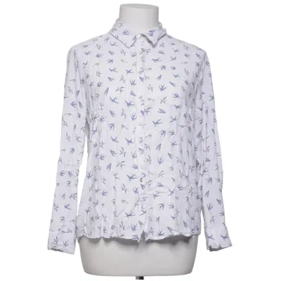 Blus (Vit, Blå) från Easy Wear Viskos
