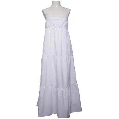 Maxi dress (White) from Zara Cotton