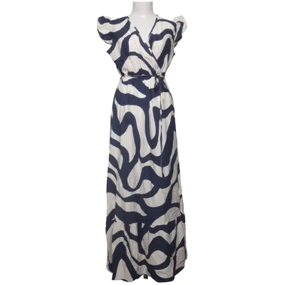 Wickelkleid (Blau, Weiß) von Lady Fashion Polyamid, Viskose