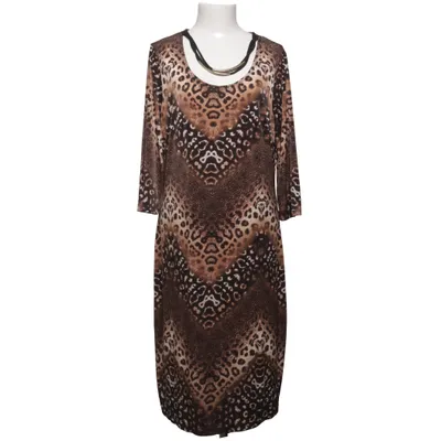 Robe (Marron, Noir) de Mlle Gabrielle Élasthane, Polyester